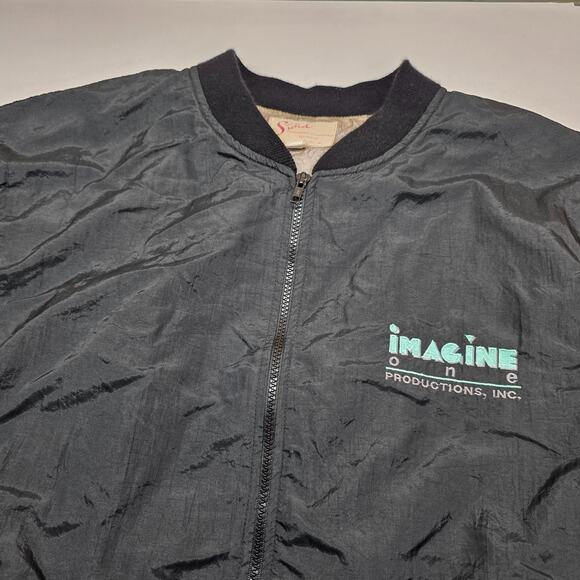 VTG Sichel Imagine One Productions Jacket Men Large 80s 90s Promotional Sports - Picture 4 of 16